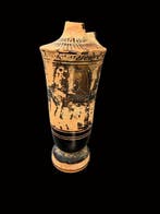 Oud-Grieks Keramiek Zwartfigurige lekythos: ruiter, paarden, Collections, Minéraux & Fossiles