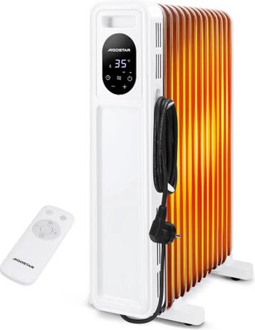 Olieradiator - 2500W Heater - Elektrische kachel - met Therm, Verzenden, Nieuw