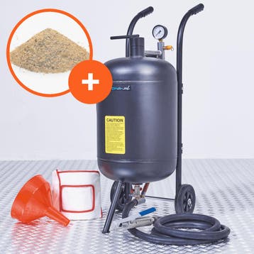 Datona Mobiele straalketel - 45L + 100 kg Si Silicaat -, Doe-het-zelf en Bouw, Ophalen of Verzenden, Nieuw