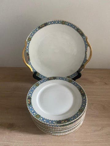 U & C France, Limoges - Service à dessert (10) - Porcelaine