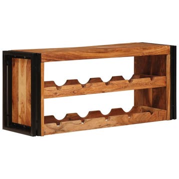 vidaXL Wijnrek Bruin 100 x 45 x 33 cm Massief Acacia Hout, Verzenden