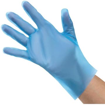 Handschoenen | Kunststof | Blauw | Poedervrij | 200 Stuks, Verzenden