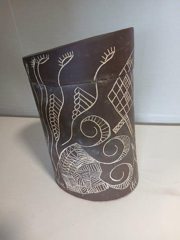 Studio Pottery (Piece Unique) - Dutch Studio Potter (Signed, Antiquités & Art