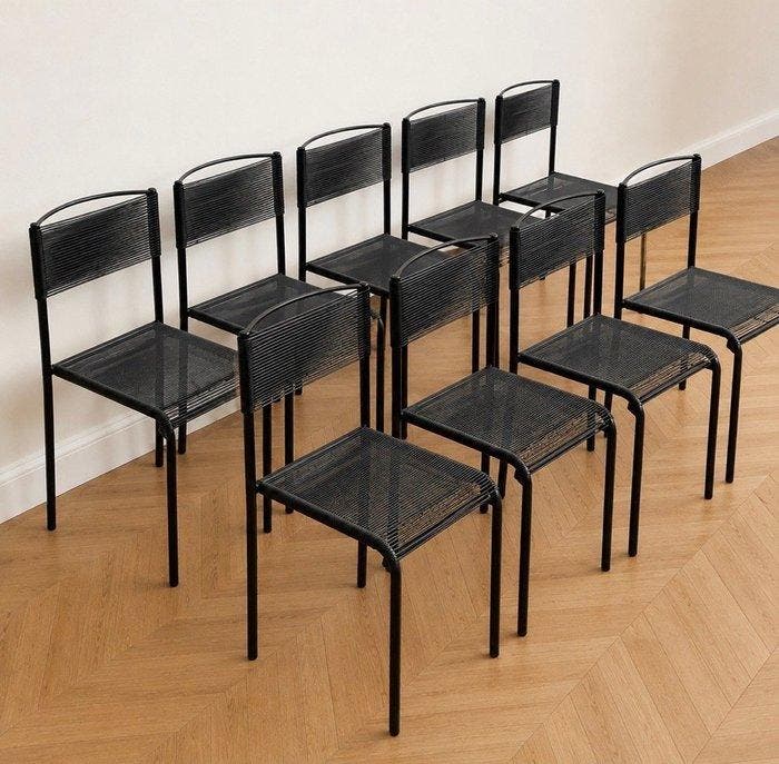 Alias - Giandomenico Belotti - Stoel (8) - 101 spaghetti -, Antiquités & Art, Antiquités | Meubles | Chaises & Canapés