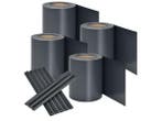 Veiling - PVC Privacystrips - 4 stuks - Antraciet, Nieuw