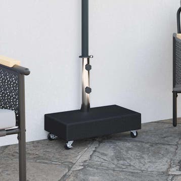 vidaXL Parasolvoet 45x25x8 cm graniet zwart, Tuin en Terras, Parasols, Verzenden, Nieuw