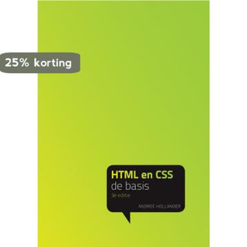 HTML en CSS 9789043024013 Andree Hollander, Boeken, Verzenden, Gelezen, Andree Hollander