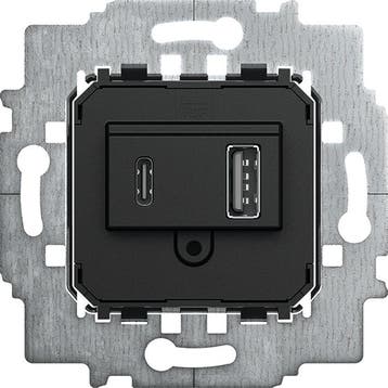 ABB Busch-Jaeger 6475U USB-A And USB-C Power Socket Adapter, Bricolage & Construction, Verzenden