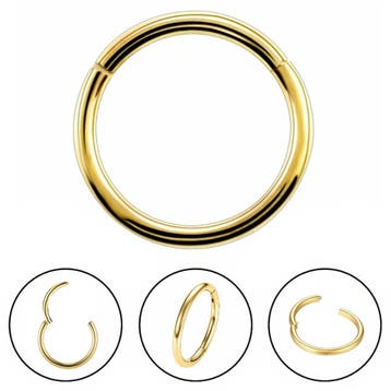 Fako Bijoux - Chirurgisch Stalen Ring Piercing - Diameter, Handtassen en Accessoires, Piercings, Verzenden, Nieuw