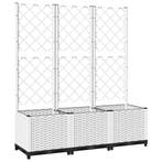 Wit Latwerk Plantenbak 120cm | Tweede Kansje! OP=OP, Verzenden, Nieuw
