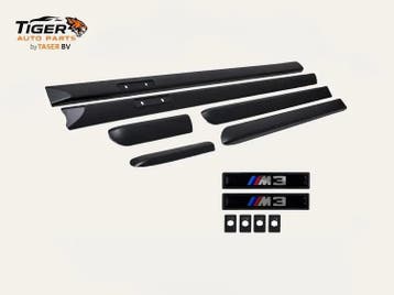 BMW E46 Zijlijsten Set Zwart Sedan Touring 1998-2005 Nieuw