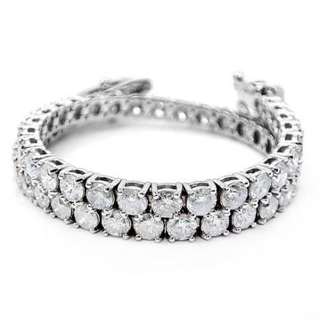 Armband - 14 karaat Witgoud - 6.06ct. tw. Diamant, Nieuw