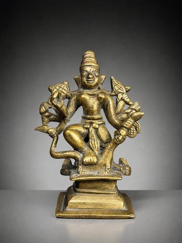 Durga Mahishasura - Brons - India - 18e-19e eeuw
