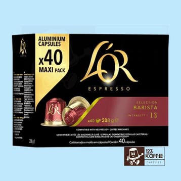 L’OR Barista Selection capsules 40 stuks Nespresso®, Elektronische apparatuur, Verzenden, Nieuw