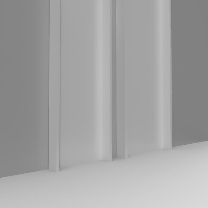 Sluitstijlset  veranda schuifwand - 6 spoor 12 elementen-Wit, Jardin & Terrasse, Verrières, Envoi