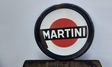 Martini - Reclamebord - Emaille, Antiek en Kunst