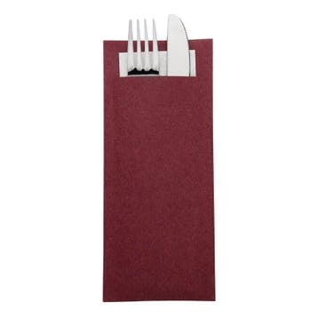 Bestekzakje | Incl. Servet | Papier | 500 Stuks | 195x57mm, Verzenden, Nieuw in verpakking