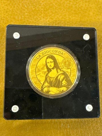 Togo. 1500 Francs 2024 Mona Lisa, 1/200 Oz (.999) (Zonder