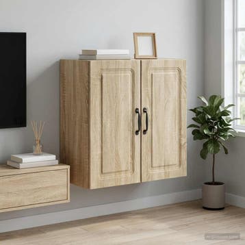 vidaXL Wandkast 59 x 31 x 60 cm Bewerkt hout Sonoma Eiken, Verzenden
