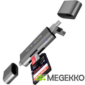ICY BOX IB-CR200-C USB 2.0 Antraciet geheugenkaartlezer, Verzenden