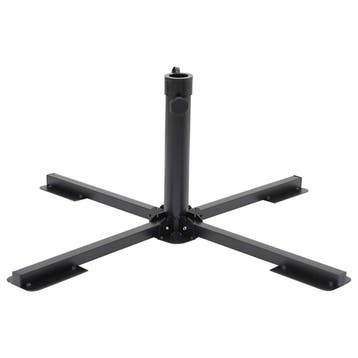 vidaXL Parasolvoet inklapbaar voor Ø38/48 mm stok staal, Verzenden