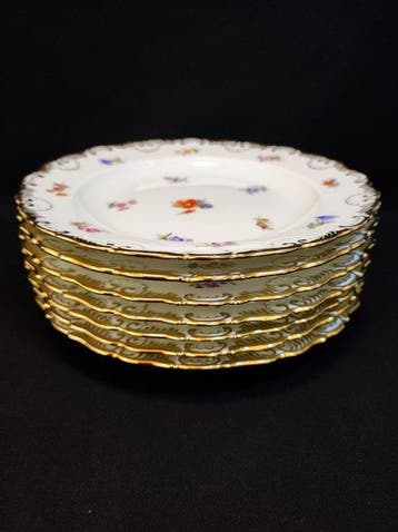 Meissen - Bord (7) - 7er Set Dessertteller/Frühstücksteller