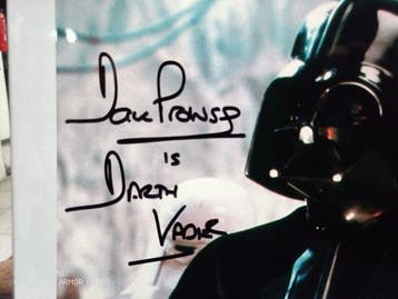 Star Wars - Signed in person by Dave Prowse (+) as Darth, Nieuw