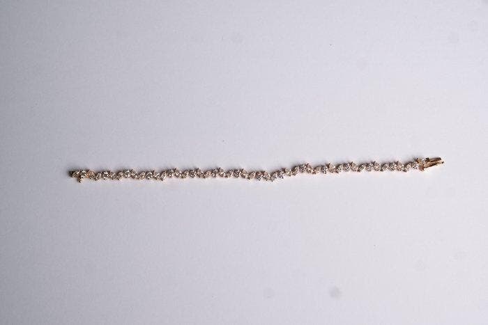 Armband - 18 karaat Roségoud - 4.31ct. tw. Diamant, Bijoux, Sacs & Beauté, Bracelets