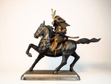 Koper - Kusunoki Masashige  - Standbeeld van Kusunoki