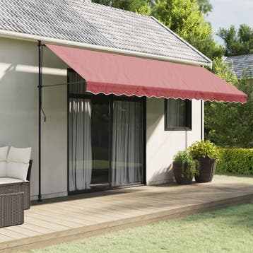 vidaXL Vervangingsdoek voor luifelrok gestreept 450 cm, Tuin en Terras, Zonneschermen, Verzenden, Nieuw