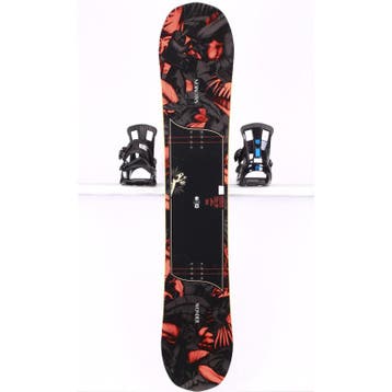 155 dames snowboard SALOMON WONDER, Black/orange, CAMBER, Verzenden, Gebruikt