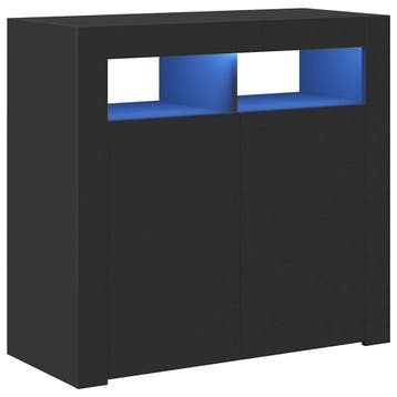 Dressoir LED zwart - Retour deal, pak je winst!, Huis en Inrichting, Kasten | Dressoirs, Gebruikt, Verzenden, 50 tot 100 cm, Modern