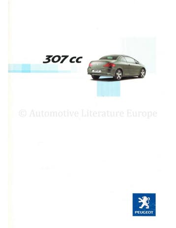 2003 PEUGEOT 307 CC BROCHURE DUITS, Nieuw