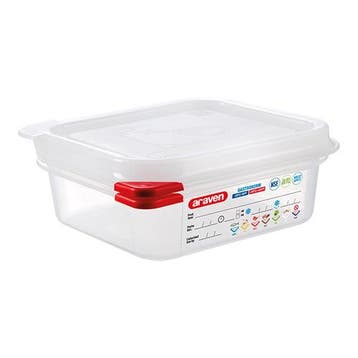 Voedseldoos | 1.1L | 1/6GN | 176x162x65(h)mm Araven, Verzenden