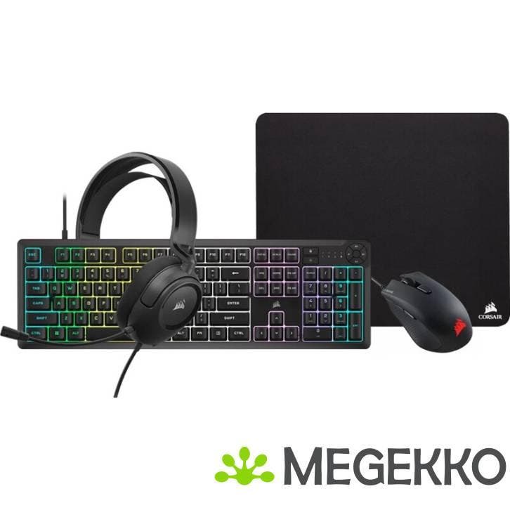 Corsair K55 CORE / HARPOON RGB PRO / HS35 Surround v2 /, Computers en Software, Desktop Pc's, Nieuw, Verzenden