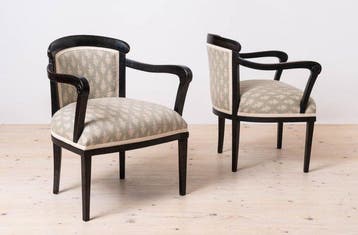Fauteuil (2) - Eik - Art Deco-fauteuils