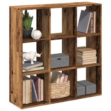 vidaXL Kamerscherm / boekenkast 102x29x103,5 cm hout oud, Verzenden, Nieuw