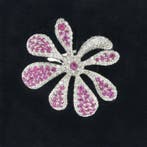 Bibigi - Bague - 18 carats Or blanc - 3.08ct. tw. Saphir -