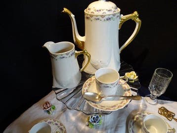 Limoges - Koffieservies (10) - Porselein