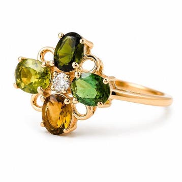 Zonder minimumprijs - Ring - 14 karaat Geel goud - 1.22ct., Nieuw