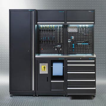 Datona Werkplaatsinrichting PREMIUM met RVS werkblad 200 cm, Doe-het-zelf en Bouw, Werkbanken, Ophalen of Verzenden, Nieuw