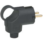 Legrand Afgeschuinde Rubberstekker 2P+T 16A Zwart IP20 -, Verzenden, Nieuw