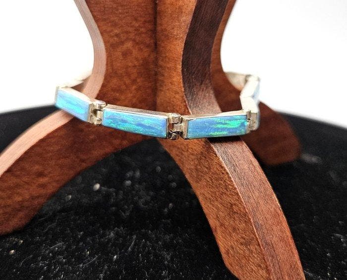 Zonder minimumprijs - Armband Sterlingzilver en opaal -, Bijoux, Sacs & Beauté, Bracelets