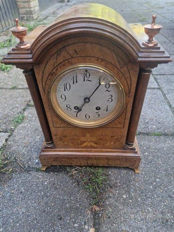 Horloge de table - Bois, Laiton, Bronze - 1900-1910 - Très