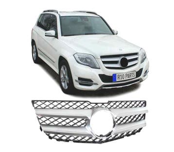 CALANDRE MERCEDES GLK X204 12-15 LOOK AMG NOIR ARGENT, Verzenden