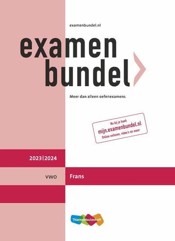 Examenbundel / vwo Frans 2023/2024 9789006648362, Verzenden