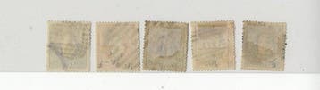 Portugal - Lot de 5 timbres oblitérés de lémission de 1867, Timbres & Monnaies, Timbres | Europe | Espagne