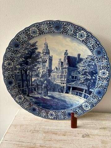 De Porceleyne Fles, Delft - Wandbord - Keramiek -, Antiek en Kunst