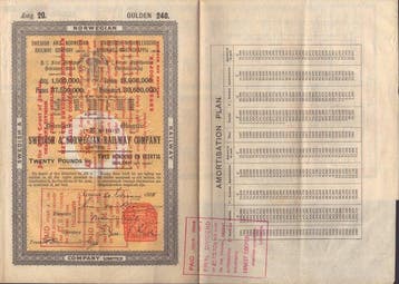 Zweden. Swedish and Norwegian Railway company 1886 - 1888, Antiek en Kunst