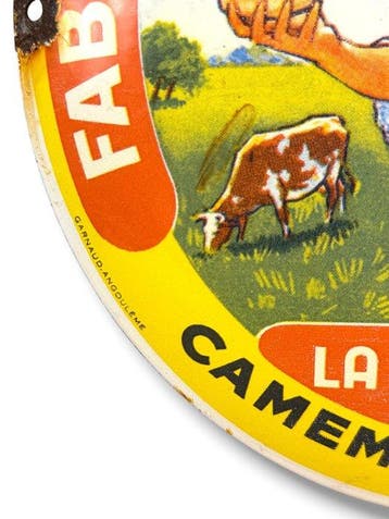 Plaque émaillée - Camembert La Gourmande - Émail